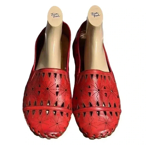 Spring Step Fusaro Red Leather Loafer Shoe Size 44/12.5-13 - Picture 3 of 9